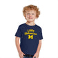 Ugp Campus Apparel Ts1224 - Michigan Wolverines Little Wolverine Toddler T Shirt - 3T - Navy