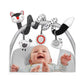 GZYFUVALW Car Seat Toys for Babies 0-6 Months, Baby Sensory Interaction Cartoon Toys with Bells_Black and White High Contrast Ba