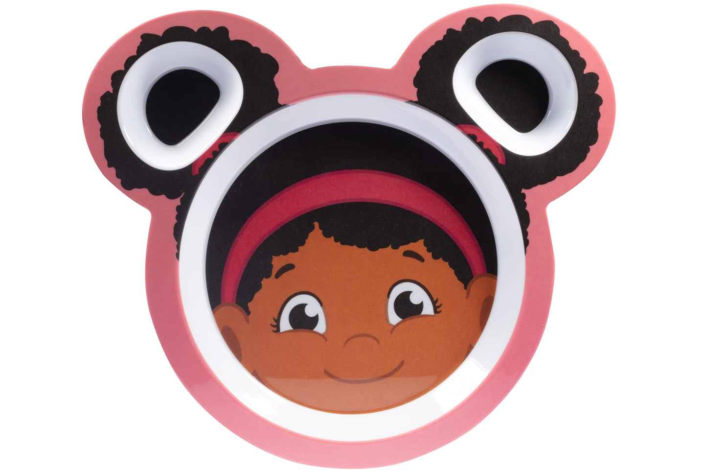Daniel Tiger Mealtime Feeding Plates- Elaina- Set Of 2, Cute Compartment Dishes W/ Deep Sides For Kids- Divided Sections For Hea