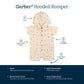 Gerber Baby Boys Hooded Cotton Romper, Desert, 3-6 Months