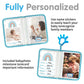 Bohemiaby My First Family Photo Album For Baby, 4X6' Baby Photo Albums, Soft Toddler Photo Album With Milestone & Large Safety
