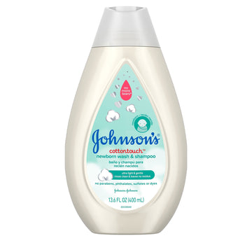 Johnson'S Baby Cottontouch Newborn Body Wash & Shampoo, Gentle & Tear-Free, Made With Real Cotton, Gently Washes Away Dirt & Ger