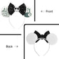 Lylin Halloween Mouse Ears Headband, Sequin Mouse Ears With Bow For Women Girls Boys, Sparkle Ears Hair Accessories For Hallowee