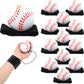 Deekin 6 Pcs 2.36 Inch Sports Wrist Balls Baseball Ball Wristband Toys Rebound Ball Rubber Baseball Wrist Return Ball on a Strin
