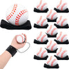 Deekin 6 Pcs 2.36 Inch Sports Wrist Balls Baseball Ball Wristband Toys Rebound Ball Rubber Baseball Wrist Return Ball on a Strin