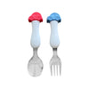 Ari Mes Car Spoon And Fork Set Bpa Free Eco-Friendly Food Level Dinnerware Toddler Child Children Kids Snack Meal Spoons Forks F