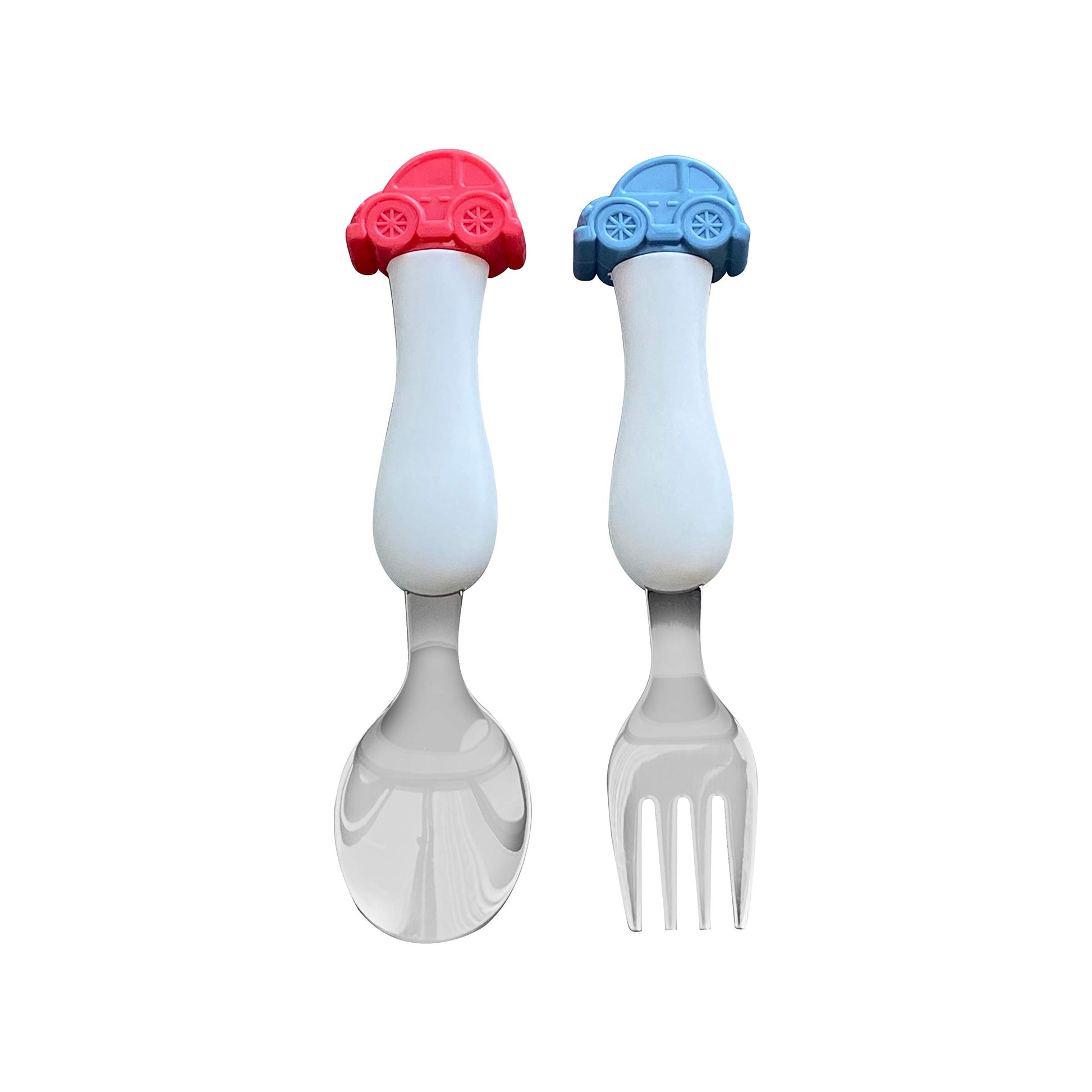 Ari Mes Car Spoon And Fork Set Bpa Free Eco-Friendly Food Level Dinnerware Toddler Child Children Kids Snack Meal Spoons Forks F