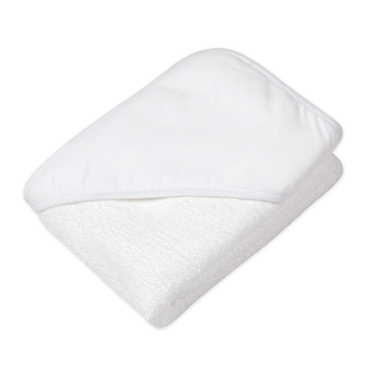 HonestBaby unisex baby 2-Pack Organic Cotton Hooded Towels Bandana, Pattern Play, One Size US
