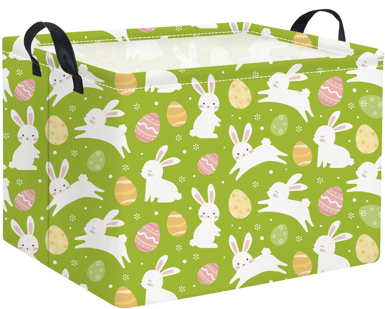 HIYAGON Rectangular Easter Basket Easter Gift Basket Kids Storage Bask ...