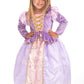 Little Adventures Classic Rapunzel Princess Dress Up Costume (Large Age 5-7) - Machine Washable Child Pretend Play And Party Dre