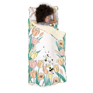 Jumpoff Jo - Extra Long Toddler Nap Mat For Preschool, Daycare And Kindergarten - Sleeping Bag For Kids With Removable Pillow An
