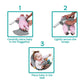 Kidco Huggapod Portable Baby Seated Support - Situp Baby Seat, Portable Infant Sit Up Seat For Jumpers, Swings, And More, Machin