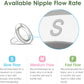 Maymom Silicone Nipple Slow Flow, 4Pc; Compatible With Spectra/Motif Luna/Maymom Widemouth Bottles