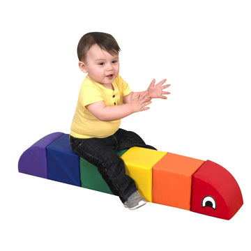 Children'S Factory Baby Inchworm Sit Me Up Floor Seat, Primary Cf321-902, Indoor Play Equipment, Toddler Ride On Learning Toys F