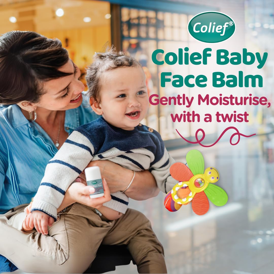Colief Baby Face Balm Stick 30G | 100% Natural Shea Butter, Rosehip Oil, And Chamomile Coconut Oil | Gently Moisturise Baby'S Dr