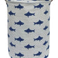 Clocor Kids Laundry Basket,Shark Toy Storage Bins,Baby Clothes Hamper,Round Gift Basket With Handles For Bedroom Nursery,Toddler