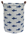 Clocor Kids Laundry Basket,Shark Toy Storage Bins,Baby Clothes Hamper,Round Gift Basket With Handles For Bedroom Nursery,Toddler