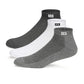 Supersox Cotton MenS 3 Pairs Sports Ankle Length Socks  Half Terry Cushioned, Anti Odour & Anti Bacterial For Sneaker & Runnin