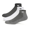 Supersox Cotton MenS 3 Pairs Sports Ankle Length Socks  Half Terry Cushioned, Anti Odour & Anti Bacterial For Sneaker & Runnin