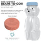 Honey Bear Straw Cup 2-Pack With Travel Lid; 8Oz Straw Bear Cup For Babies, Improved Lid Design; Honeybear Baby Cup Straw; Honey