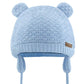 Duoyeree Kids Baby Hat Soft Warm Cable Knit Beanie Toddler Girl Fall Winter Hats(Aqua Blue,6-12 Months)