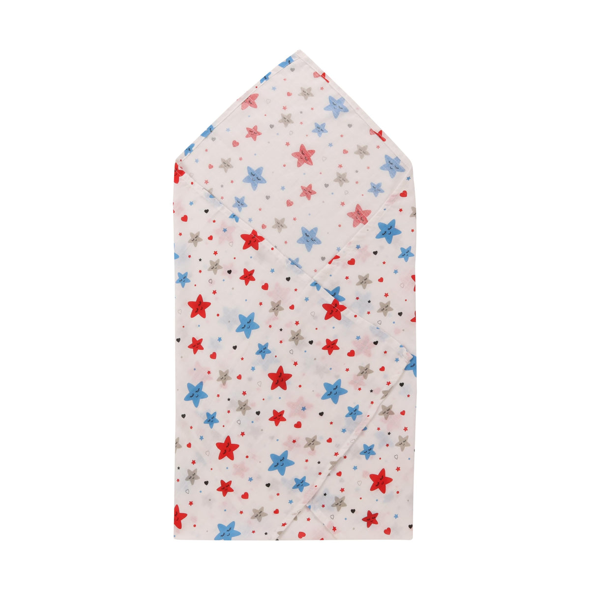 Dikary 100% Cotton Muslin Baby SWADDLES, Multicolor Print, 100 X 100 CMS (1)