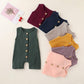 Cecobora Infant Newborn Baby Boys Girls Cotton Linen Romper Summer Jumpsuit Sleeveless Overalls Clothing Set (Grey, 12-18 Months