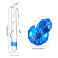 4 Pieces Retro Magic Rail Twirler Flashing Gyro Wheel Classic Rail Twister Vintage Fidget Toy Magnetic Gravity Defying Stunt Toy
