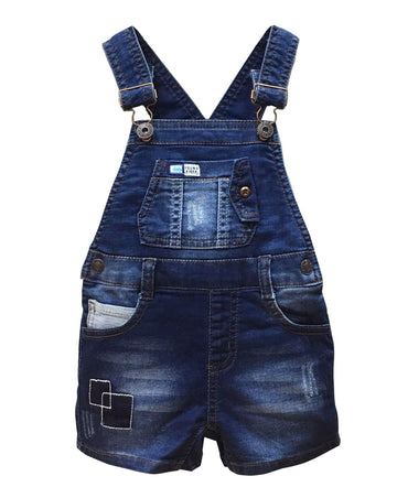 Kidscool Space Baby & Little Girls/Boys Summer Shorts,Adjustable Jean Shortall Overalls,Blue,2-3 Years