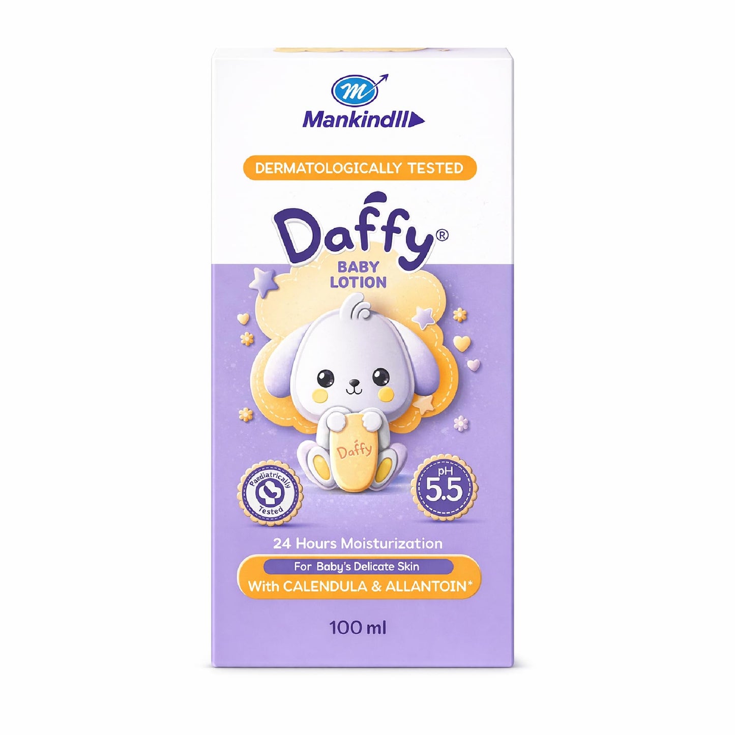 Daffy Baby Lotion | With The Goodness Of Calendula & Allantonin | Paediatrician Tested | With Ph 5.5 | 100Ml