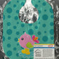 Carolines Treasures Baby Bib, Bird in Rainboots and Puddle, Large