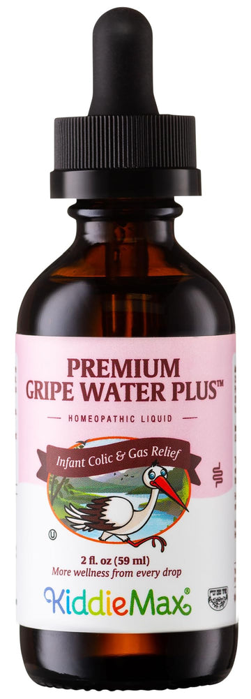 Maxi Health Homeopathic Gripe Water For Baby 'S - Infant Colic, Hiccup, Gas Relief | Premium Herbal Fast Acting Drops (Unflavore