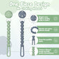 Tyry.Hu Silicone Pacifier Holder Clip With One Piece Beads For Boys And Girls, Soft Flexible Rust-Free Binky Clips With Texture,