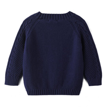 Curipeer Baby Boys' Girls' Cable Knit Sweater Long Sleeve Solid Pullover Toddler Crew Neck Fall 2-3Y