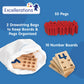 Excellerations Peg Number Board | Included: 10 Rubberwood Boards + 55 Wood Pegs + Storage Bag | Montessori Math Materials, Learn