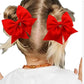Lddcx Hair Ties Baby Girls' Hair Accessories Baby Hair Ties With Bows For Toddler Ponytail Holders Small Hair Ties (Red, Fs3)