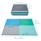 Ecr4Kids Softzone Quad Fold-N-Go Activity Mat, Folding Playmat, Contemporary