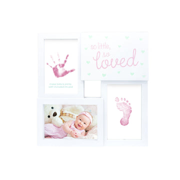 Tiny Ideas You Are Our Greatest Adventure Collage Keepsake Photo Frame, Baby Keepsake Picture Frame, Diy Baby'S Handprint And Fo