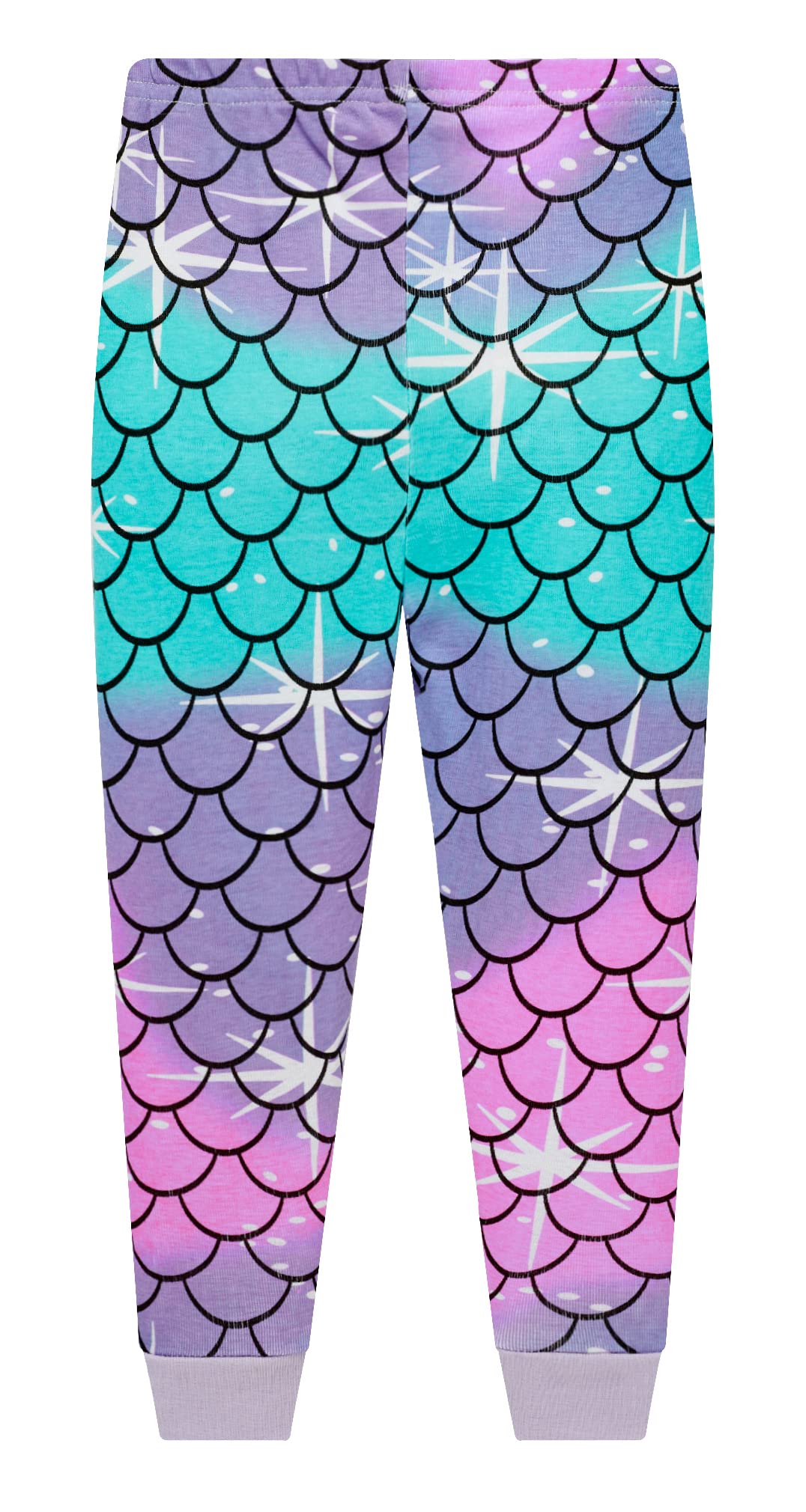 Mermaid Pajamas For Girls Pjs 2 Piece Pjs Set 100% Cotton Toddler Girls Winter Pajamas Long Sleeve Sleepwears Kids Christmas Clo