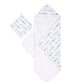 aden + anais Muslin Backed Hooded Towel Set, Rising Star
