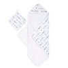 aden + anais Muslin Backed Hooded Towel Set, Rising Star