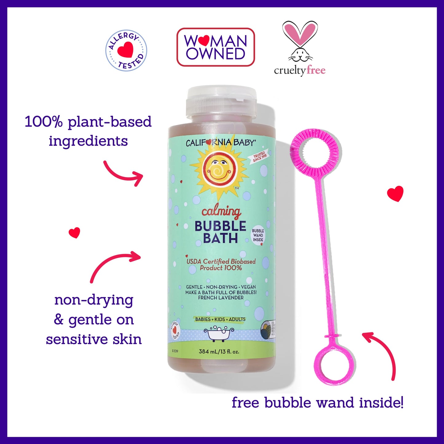 California Baby Bubble Bath Aromatherapy, Calming 13 Fl Oz By California Baby