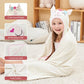 Style Quarters Baby Bath Towel - 100% Cotton Terry Soft Hooded Towel Cartoon Alpaca Baby Beach Towels Super Absorbent Large Embr
