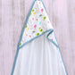 MOMJOY Hooded Baby Bath Towel for Boys & Girls,Easy Dry, Ultra Soft |1214 Months| Pack of 1|White & Blue