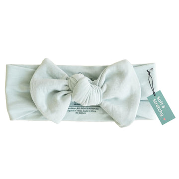 Caden Lane Baby Headwrap With Knotted Bow, Soft & Stretchy Bamboo Viscose, Comfortable Infant Hairband For Newborn & Toddler Gir