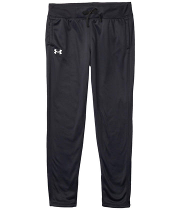 Under Armour Armour Fleece Pants, Black (001)/White, Youth Large