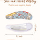 Doboi 40 Pcs Floral Print 2.2 Inches Hair Clips And Bows For Baby Girls - Non-Slip Snap Barrettes And Hair Accessories