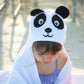 Little Ashkim Hooded Turkish Towel - White Panda - 0-24 Months
