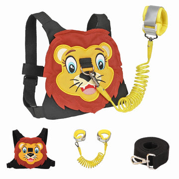Fitarts Toddlers Leash + Anti Lost Wrist Link Child Kids Safety Harness Kids Walking Wristband Assistant Strap Belt For Boys Pin