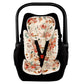TANOFAR Infant Car Seat Head Support, Soft Baby Carseat Head & Body Support, Flower Baby Car Seat Insert Cushion for Newborn Boy